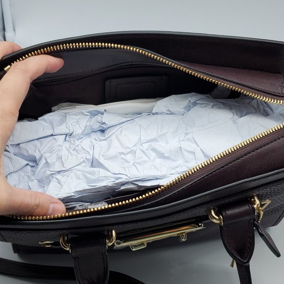 Coach Swagger 27 Satchel 87295 Oxblood - Picture 6 of 8